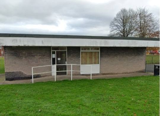 Before cladding, Acton Community Centre