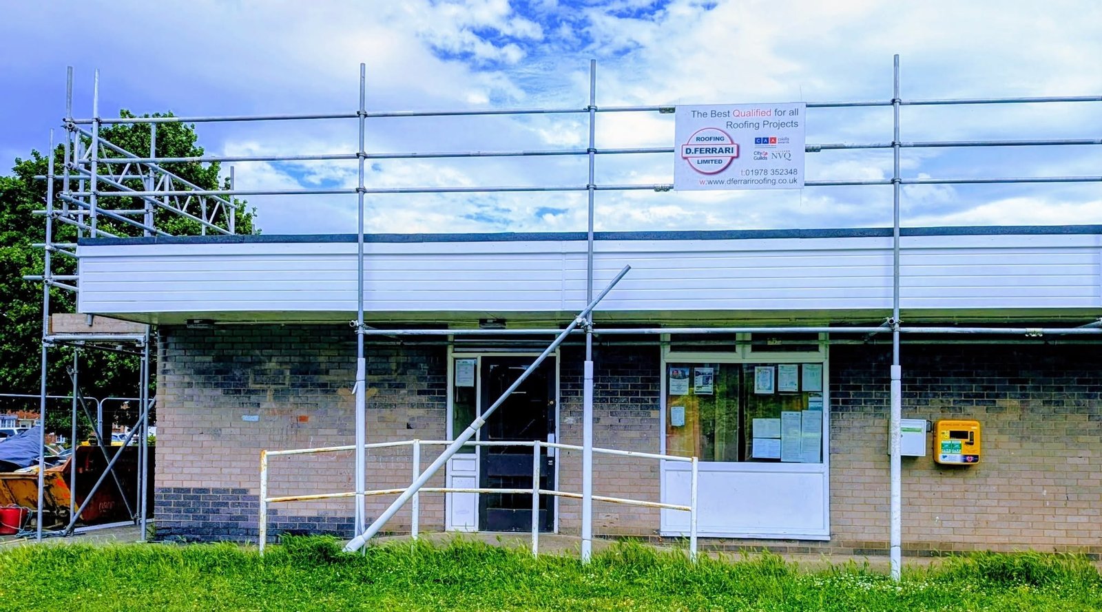 After cladding, Acton Community Centre