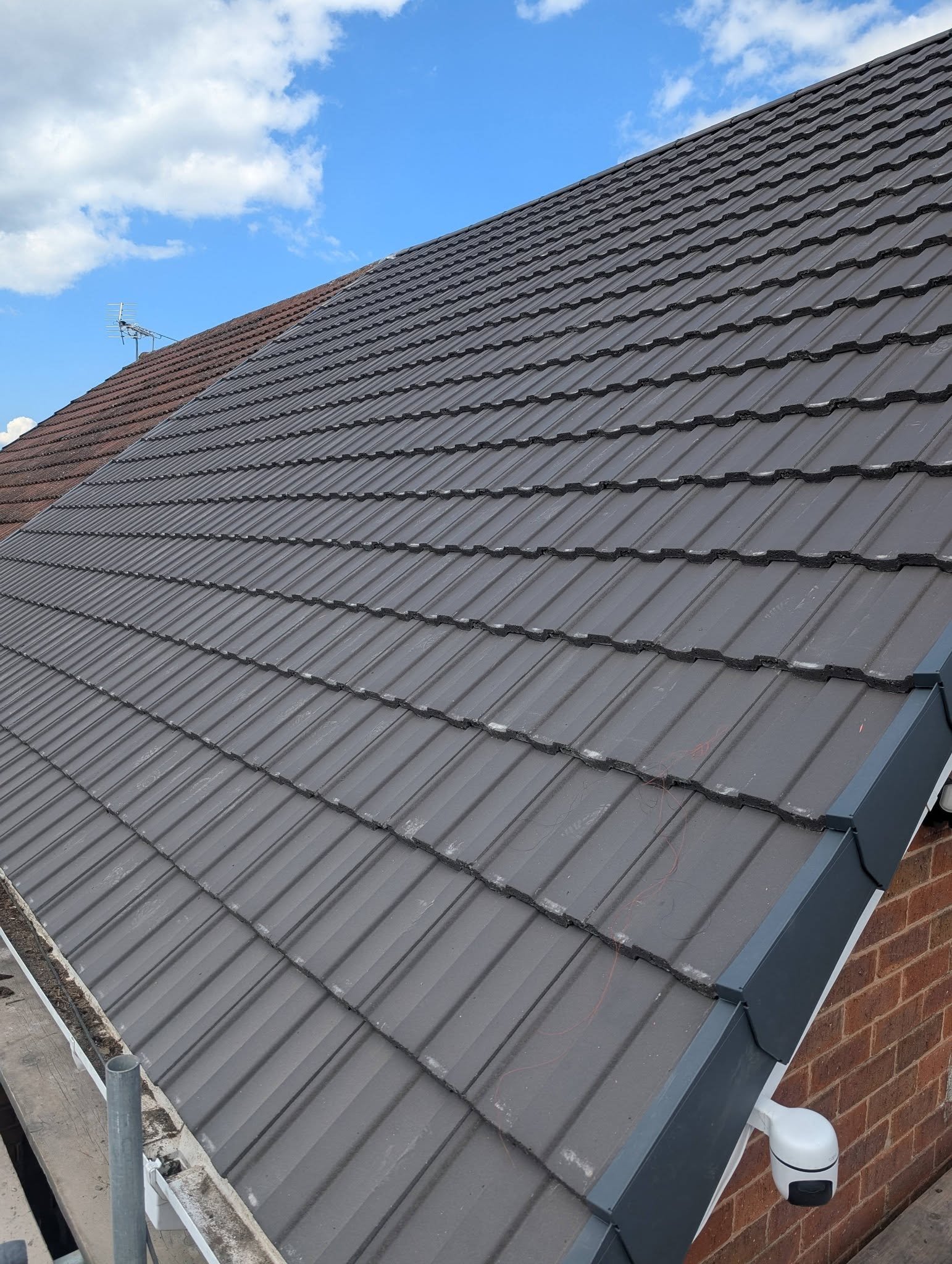Completed roof, alternate elevation, Wrexham