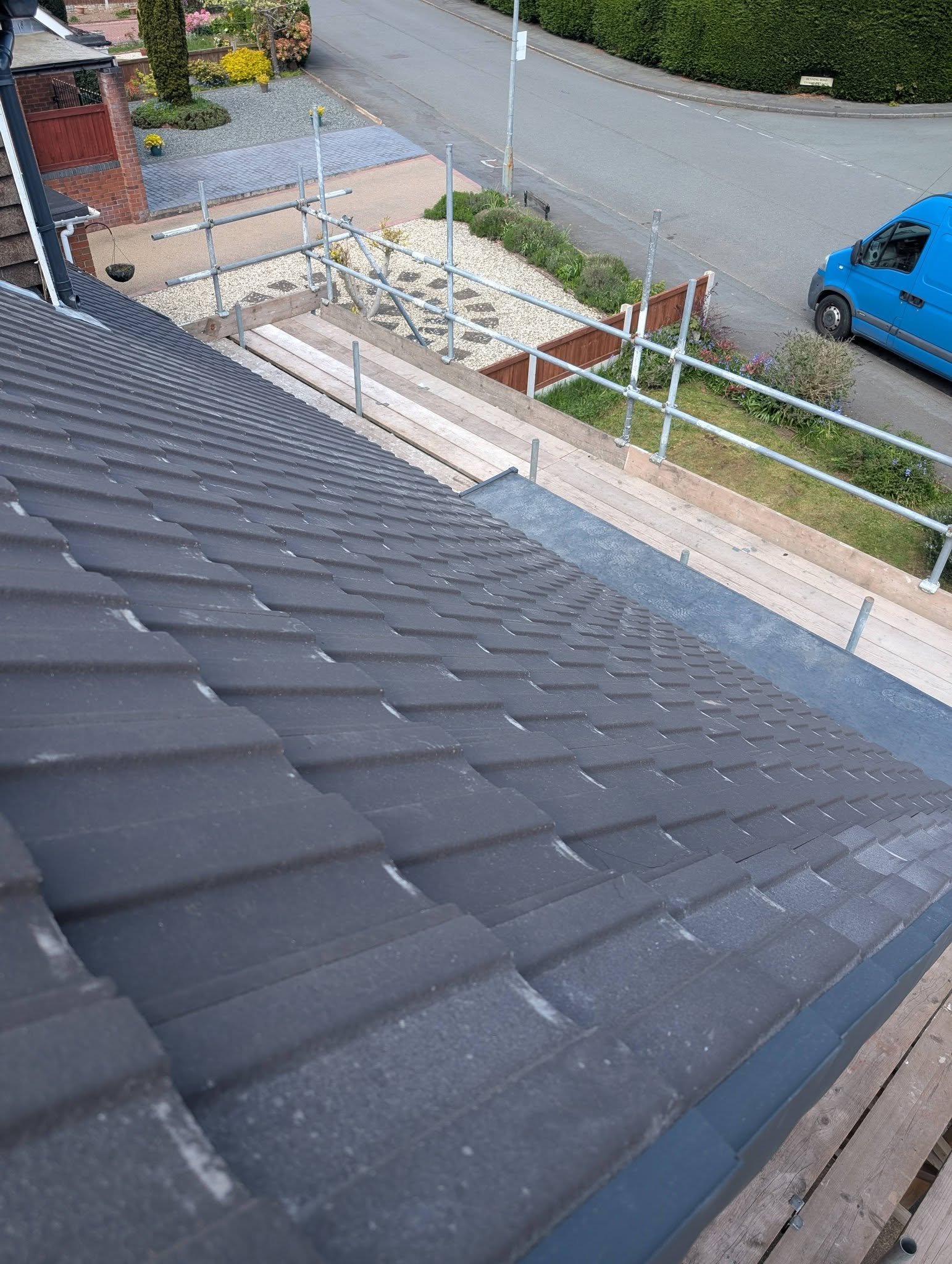 Finished roof, dormer elevation, Borras, Wrexham