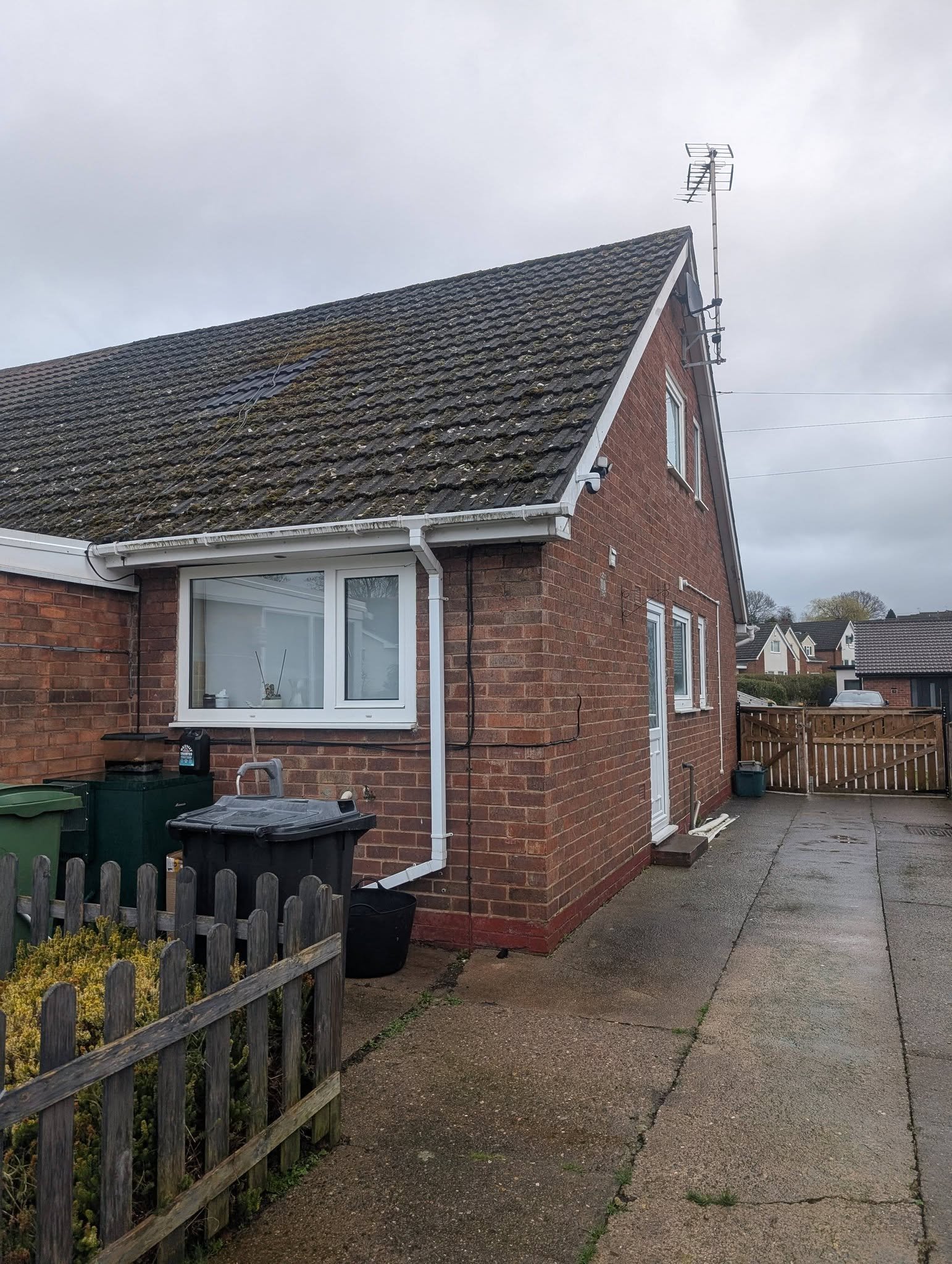 Original roof before replacement, Borras, Wrexham