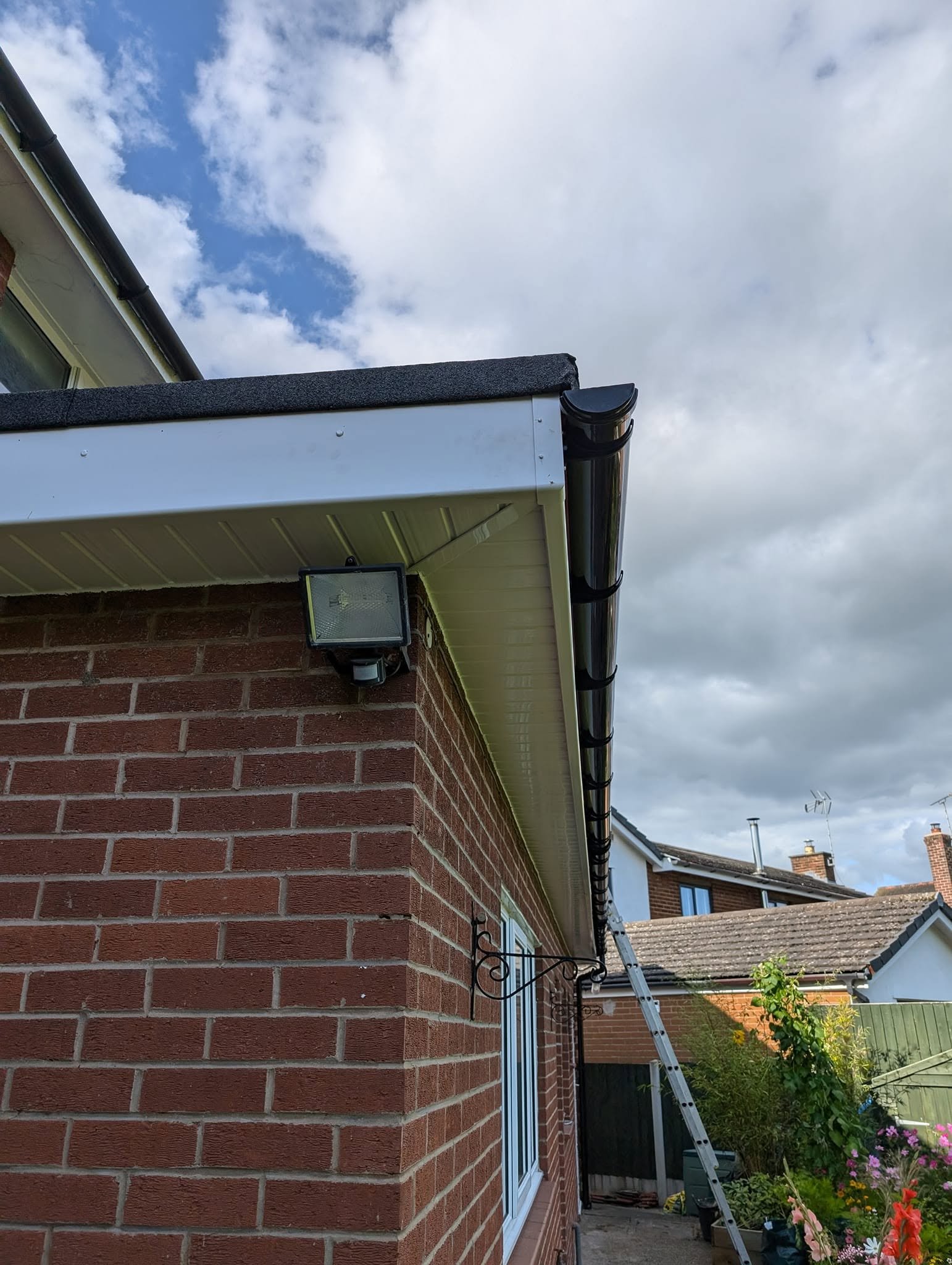 New soffit installation, Ruabon