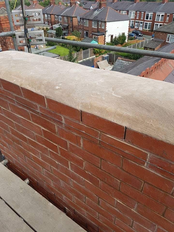 Chimney repairs carried out by Ferrari Roofing in Wrexham